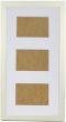 20x10 Multi Aperture Frames to Fit 3 Photo's - 25mm White - 6x4