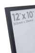 12 x 10 Thin Matt Black Photo Frames