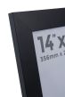 14 x 11 Wide Smooth Matt Black Photo Frames