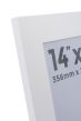 14 x 11 Wide Smooth Matt White Photo Frames