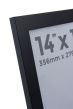 14 x 11 Smooth Matt Black Photo Frames