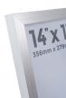 14 x 11 Modern Silver Wooden Photo Frames