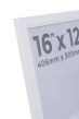 16x12 Bevelled White Photo Frames
