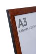 A3 Gloss Walnut Photo Frames