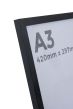 A3 Thin Matt Black Photo Frames