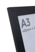 A3 Wide Smooth Matt Black Photo Frames
