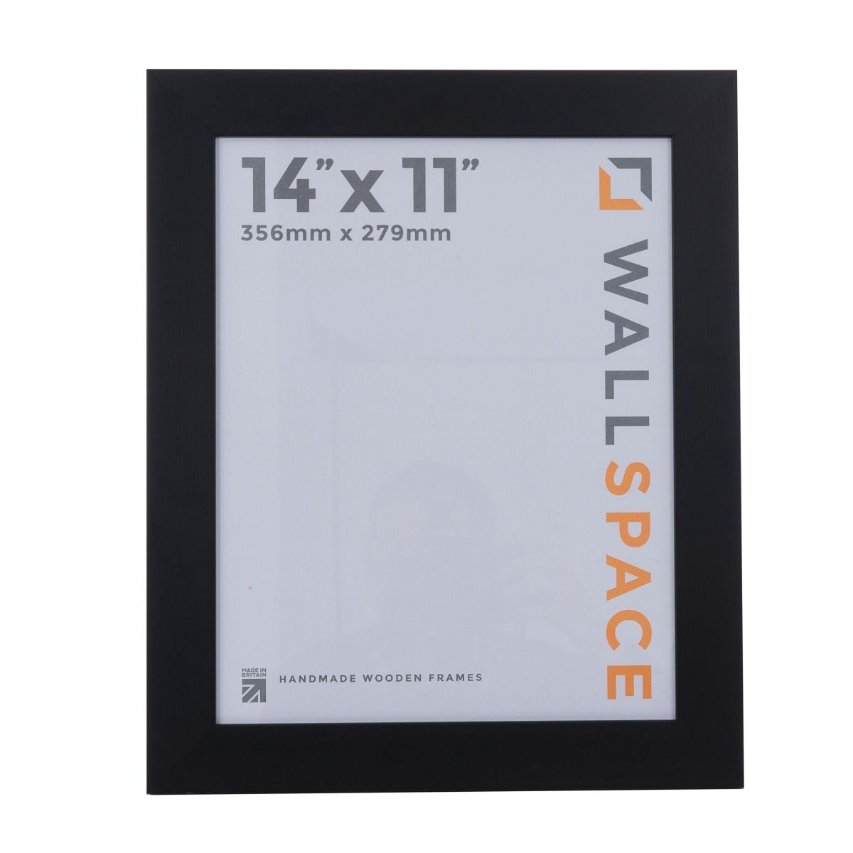 14 x 11 Wide Smooth Matt Black Photo Frames