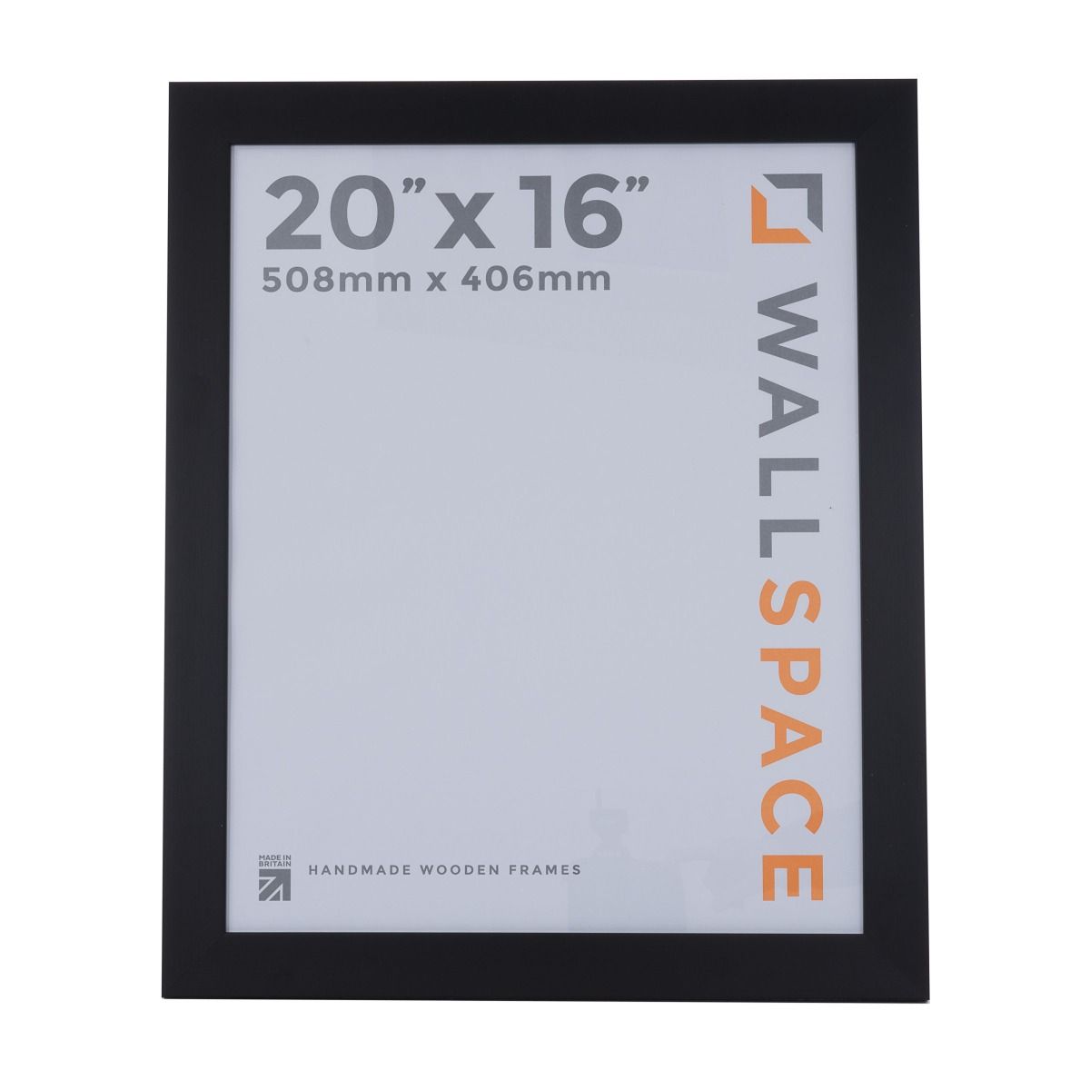 20 x 16 Wide Smooth Matt Black Photo Frames