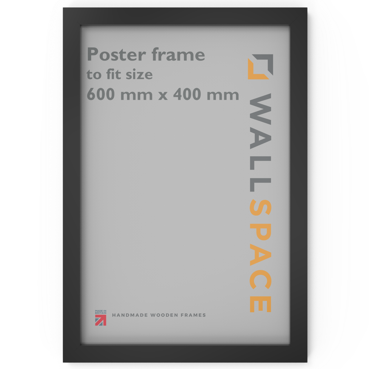 Black Wooden Poster Frame - 400mm x 600mm