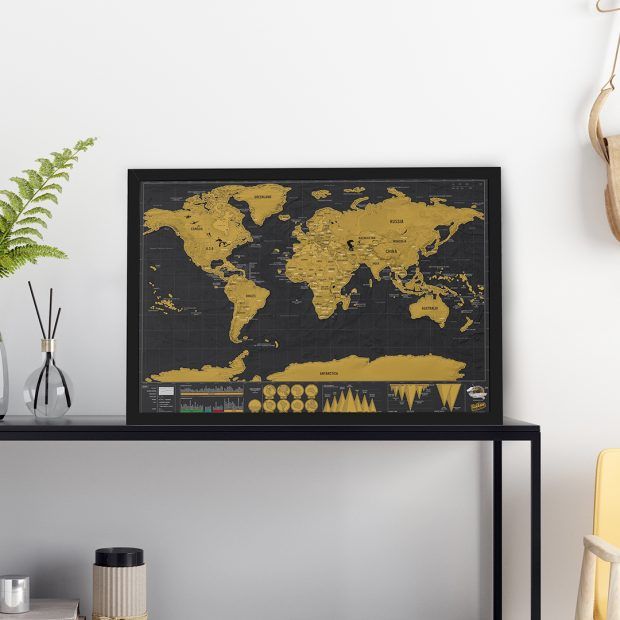 Frame for Luckies Scratchmap Deluxe Travel Size