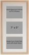 20x10 Multi Aperture Frames to Fit 3 Photo's - Solid Oak - 7x5