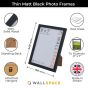 9 x 7 Thin Matt Black Photo Frames