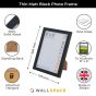 8 x 6 Thin Matt Black Photo Frames
