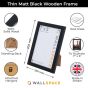 7 x 5 Thin Matt Black Photo Frames
