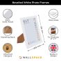 9 x 7 Bevelled White Photo Frames