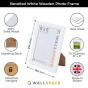 8 x 6 Bevelled White Photo Frames