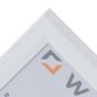 8 x 6 Bevelled White Photo Frames