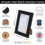 6 x 4 Smooth Matt Black Photo Frames