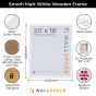 20 x 16 Smooth Matt White Photo Frames