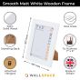 7 x 5 Smooth Matt White Photo Frames