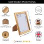 9 x 7 Gold Wooden Photo Frames