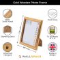 8 x 6 Gold Wooden Photo Frames