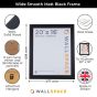 20 x 16 Wide Smooth Matt Black Photo Frames