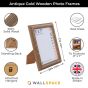 9 x 7 Antique Gold Wooden Photo Frames