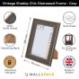7 x 5 - Vintage Shabby Chic Distressed Frame - Grey