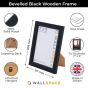 7 x 5 Bevelled Black Photo Frames