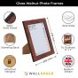 9 x 7 Gloss Walnut Photo Frames