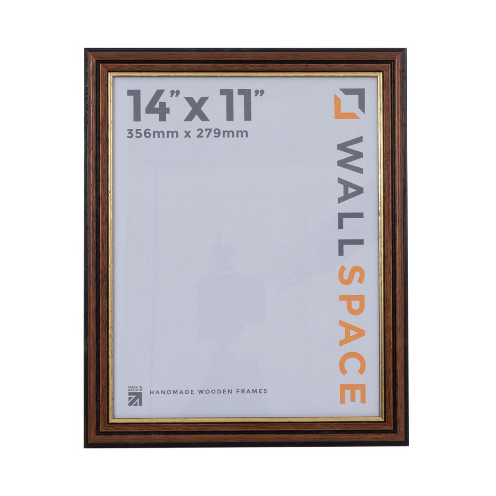 14 x 11 Traditional Brown Frame