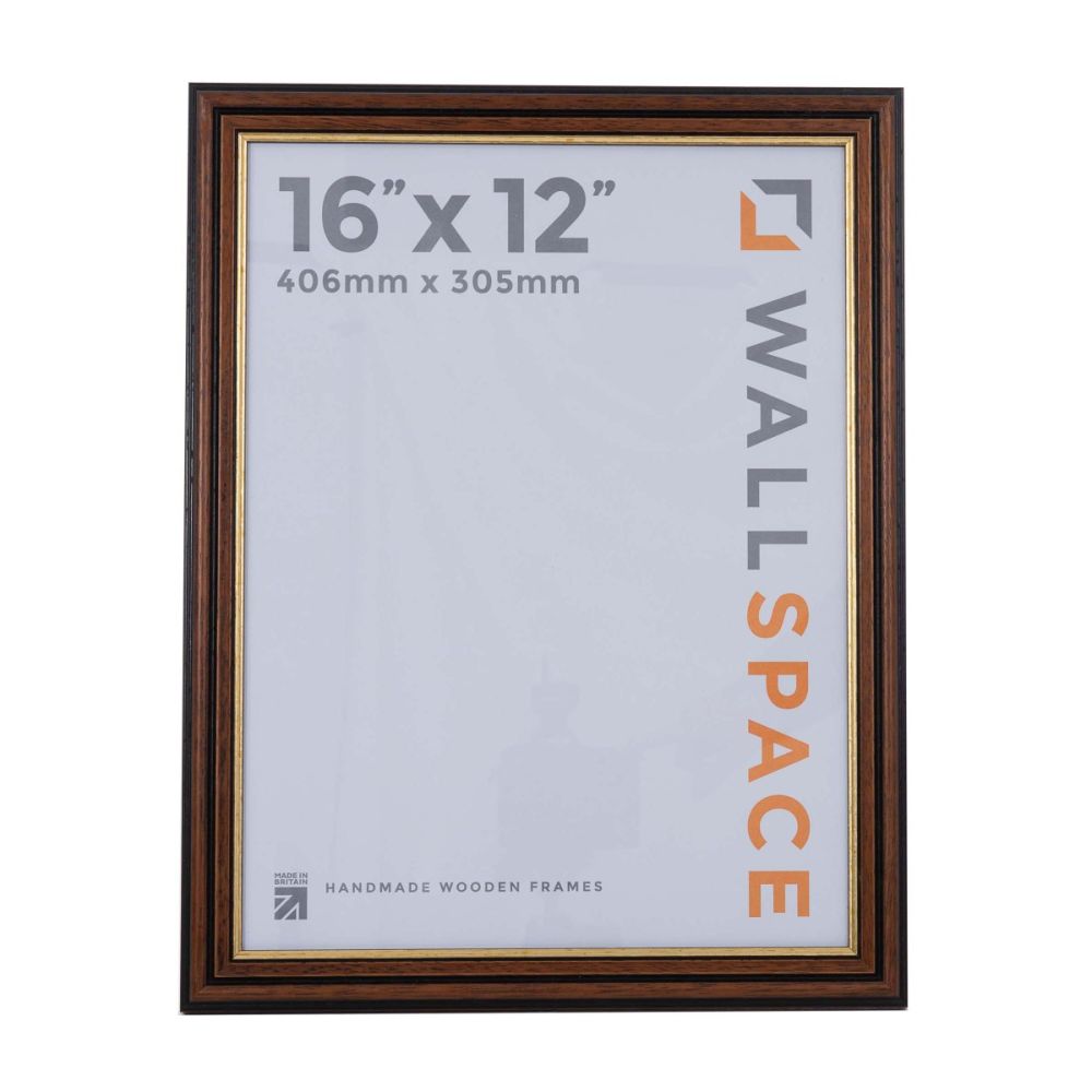 16 x 12 Traditional Brown Frame
