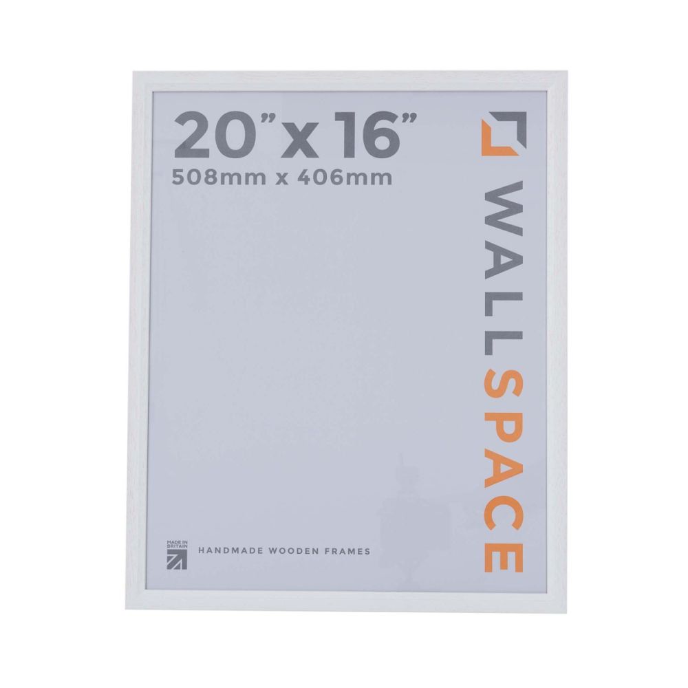 Bevelled White Photo Frame - 20