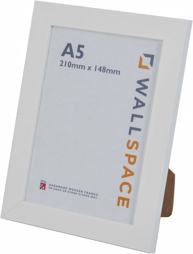 A5 Smooth Matt White Photo Frames
